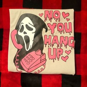 No, you hang up scream valentines tank top size XL beige